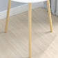 Table basse ronde contemporaine en bois, table de cocktail à 3 pieds