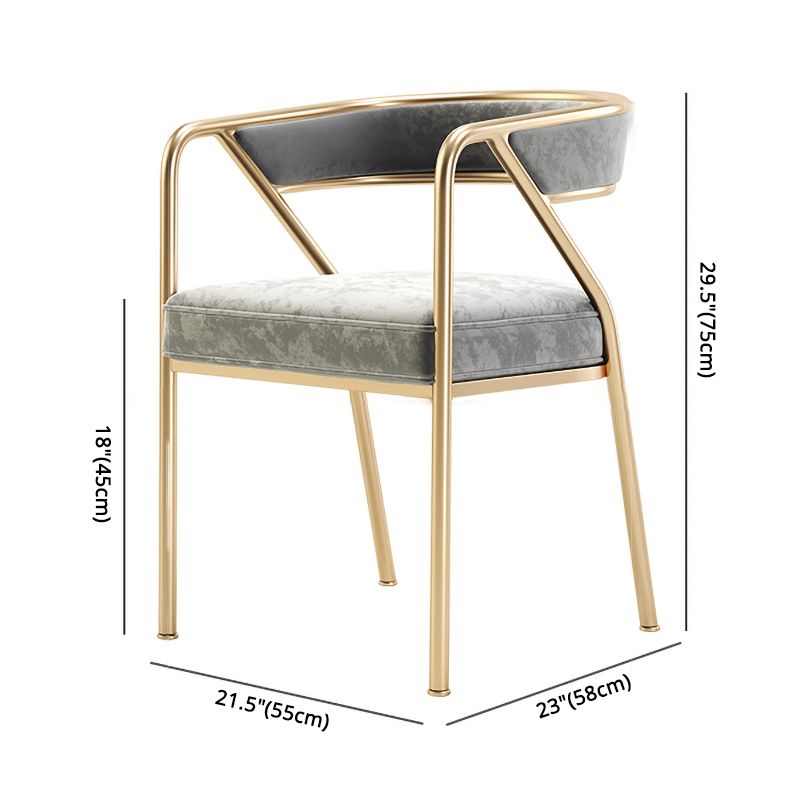 Flannel Scandinavian Restaurant Arm Chair Open Multi-color Dining Chair Clearhalo ' kitchen&dining_furn' 'Dining Chairs' 'Dining Tables & Seating' 'dining_chair' 'furn' 'furn_dining_chair' 'Furniture' 'furniture_dining_chair' 'Kitchen & Dining Furniture' 'kitchen' 1200x1200_b773d568-4f45-4c2e-8e8c-21caf9dc6670