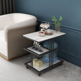 24.41" Tall Contemporary Style Side End Table Storage End Table
