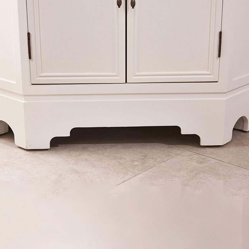 Gabinete de esquina de 34.65 ", gabinete de acento de madera contemporáneo