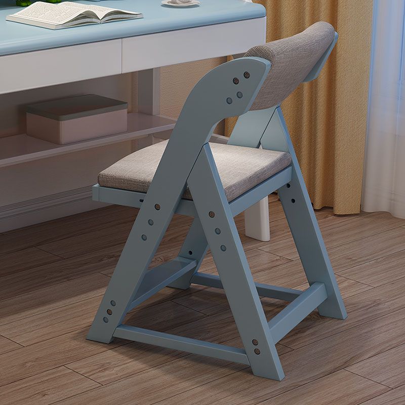 Contemporary Dining Chair Open Back Dining Armless Side Chair with Wooden Legs