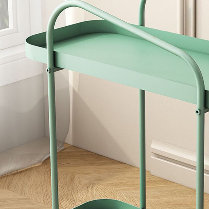 25.2" Tall Metal Side Table Shelf Included End Table with Casters Clearhalo 'Coffee & Accent Tables' 'End & Side Tables' 'end_side_tables' 'furn' 'furn_end_side_tables' 'Furniture' 'Living Room Furniture' 1200x1200_b778c13a-a50e-4760-9de9-06c2b30cdafd