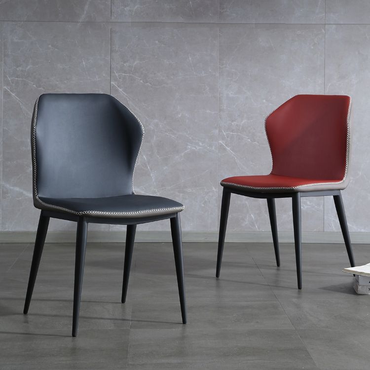 Industrial Style Metal Chairs Kitchen Dining Wingback Side Chair (Set of 2) Clearhalo ' kitchen&dining_furn' 'Dining Chairs' 'Dining Tables & Seating' 'dining_chair' 'furn' 'furn_dining_chair' 'Furniture' 'furniture_dining_chair' 'Kitchen & Dining Furniture' 'kitchen' 1200x1200_b7792fc6-c275-419b-b9dc-38eb3e6ccf2b