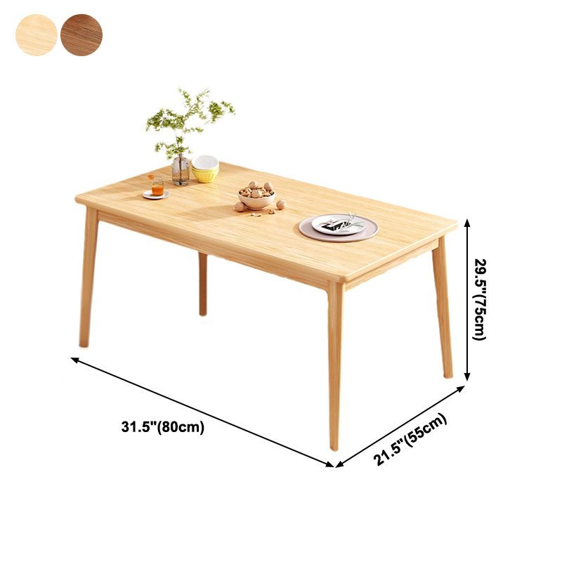 Solid Wood Contemporary Rectangle Table Wood Top Table for Kitchen Clearhalo ' dining_table' 'Dining Tables & Seating' 'Dining Tables' 'furn' 'furn_dining_table' 'Furniture' 'furniture_dining_table' 'Kitchen & Dining Furniture' 'kitchen&dining_furn' 'kitchen' 'kitchen_dining_table' 1200x1200_b779ddc0-ea90-46fe-ac5c-4fcae7e6839c