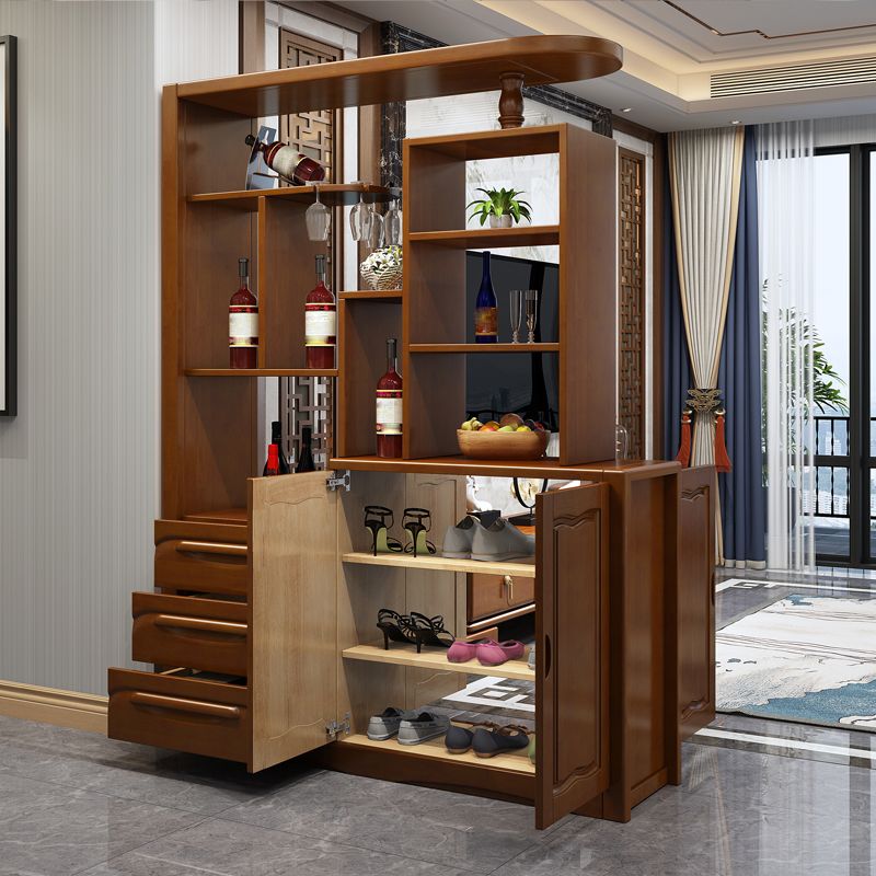 コンテンポラリー78.74 "Hキャビネットソリッドウッドアクセントキャビネット付きドア付き