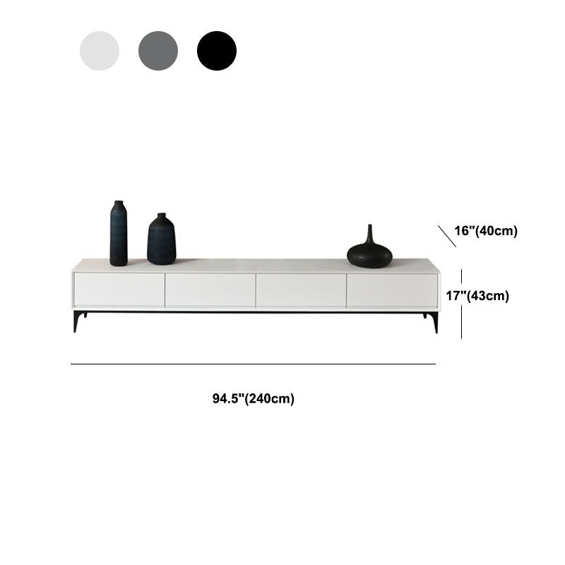 Consola de medios contemporánea 3/4 cajones consola de medios de televisión