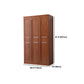 Armario de vestuario de madera de goma con estantes Gabinete de vestuario tradicional