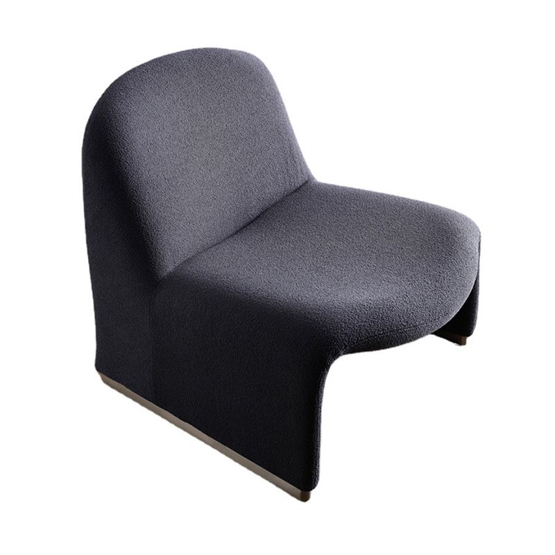 Wool Armless Chair 28.34" High Metal Frame Chair for Living Room Clearhalo 'Accent Chairs' 'accent_chairs' 'Chairs & Seating' 'furn' 'furn_accent_chairs' 'Furniture' 'Living Room Furniture' 1200x1200_b77b8c66-9454-40b2-b163-fd4c98a8b001
