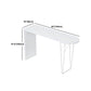 Specialty Pub Table Contemporary Wood Bar Table in White for Indoor