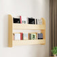 Contemporary Style Bookshelf Solid Wood Wall Mounted Bookcase for Home Office Clearhalo 'Bookcases' 'furn' 'furn_bookcases' 'Furniture' 'furniture_bookcases' 'kitchen' 'kitchen_bookcases' 'Living Room Furniture' 'Office Furniture' 1200x1200_b77ea919-130e-45bc-8639-ca55716010bb