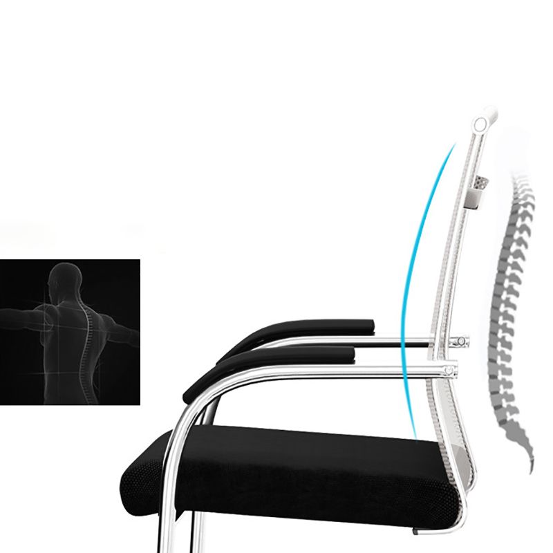 Modern Office Chair Mesh Ergonomic Chair Mid-Back Chair in Black Clearhalo 'furn' 'furn_office_chair' 'Furniture' 'Office Chairs' 'Office Furniture' 'office_chair' 1200x1200_b77eb4d7-df15-4952-9cbd-90bc1879119e