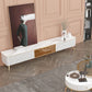 Glam Style TV Stand White Colour Enclosed Storage TV Console with Cabinet Clearhalo 'furn' 'furn_tv_stands_entertainment_centers' 'Furniture' 'Living Room Furniture' 'TV Stands & Entertainment Centers' 'TV Stands & Media Storage Furniture' 'tv_stands_entertainment_centers' 1200x1200_b77f2eee-fe47-4708-8ac0-cf40aaa934ac
