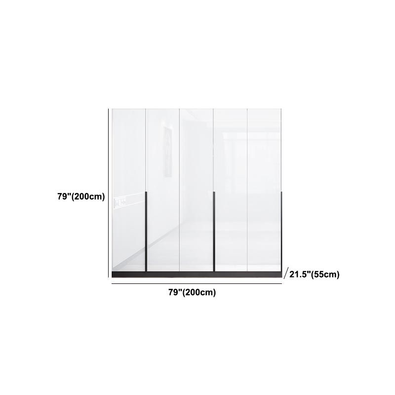 Coupe de tissu moderne en bois blanc inclus le placard de garde-robe pour la maison