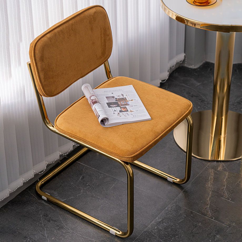 Contemporary Style Dining Chairs Armless Open Back Chairs with Metal Legs Clearhalo ' kitchen&dining_furn' 'Dining Chairs' 'Dining Tables & Seating' 'dining_chair' 'furn' 'furn_dining_chair' 'Furniture' 'furniture_dining_chair' 'Kitchen & Dining Furniture' 'kitchen' 1200x1200_b77fcedf-2935-41be-bdfd-d9cdc6d22b10