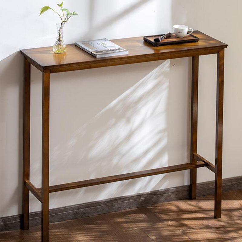 Contemporary Bar Height Table Trestle Counter Height Dining Table Clearhalo 'Bar Furniture' 'Bar Tables' 'bar_tables' 'furn' 'furn_bar_tables' 'Furniture' 'Kitchen & Dining Furniture' 1200x1200_b7803cee-b03d-4f0f-8e13-959585bdcbc5
