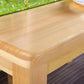 Modern Pine Natural Rectangular Top Dining Table with 4 Legs