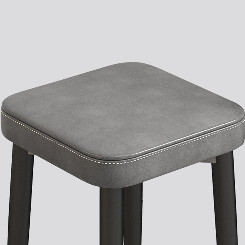 Faux Leather Glam otoman otomano cuadrado puro color desvanecimiento Cubo resistente otomana