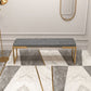 Contemporary Upholstered Bench Bedroom Rectangle Bench with Metal Legs Clearhalo 'Benches' 'Chairs & Seating' 'furn' 'furn_benches' 'Furniture' 'Living Room Furniture' 1200x1200_b782512b-34ea-47d9-b7f9-1f441c73ec95