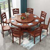 Solid Wood Dining Table Traditional Round Dining Table for Kitchen