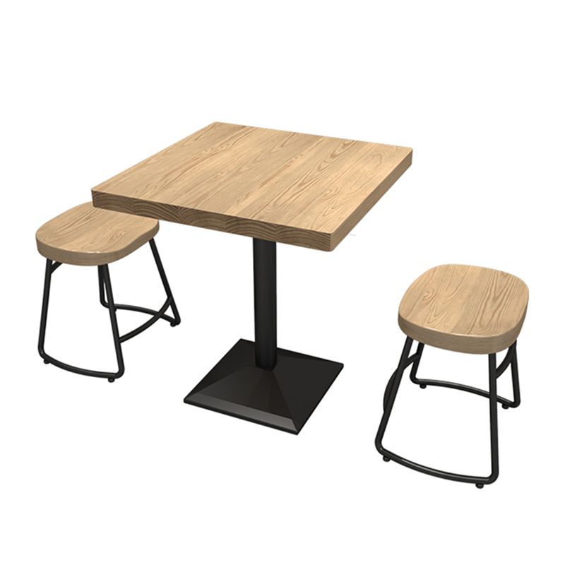 Industrial Dining Table Pine Solid Wood Table with Metal Base for Home Kitchen Dinner Clearhalo ' dining_table' 'Dining Tables & Seating' 'Dining Tables' 'furn' 'furn_dining_table' 'Furniture' 'furniture_dining_table' 'Kitchen & Dining Furniture' 'kitchen&dining_furn' 'kitchen' 'kitchen_dining_table' 1200x1200_b783e35c-d06e-4e65-a574-f7c5fe6c7f05