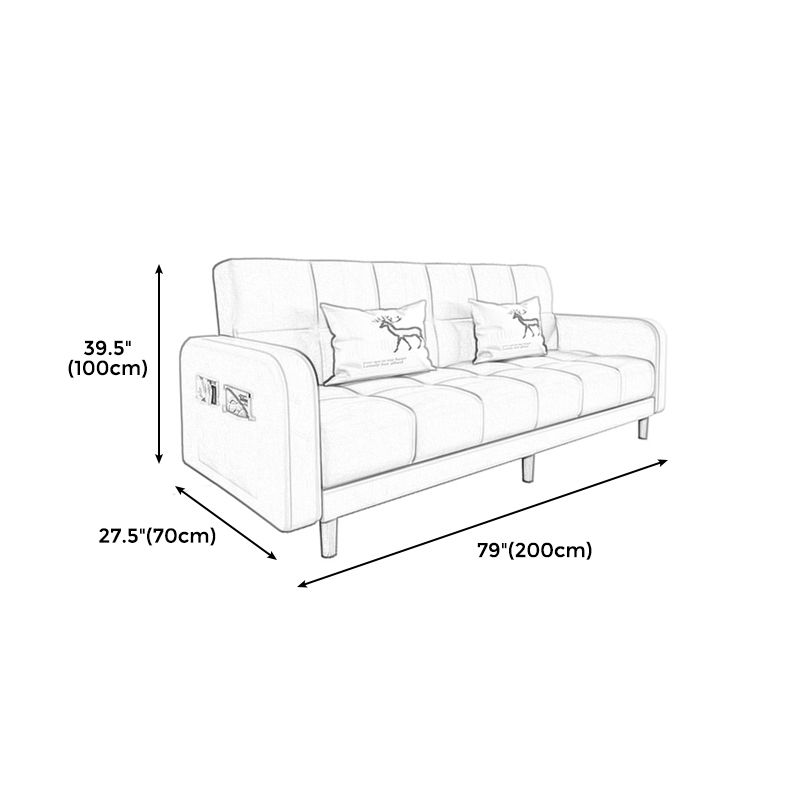 Square Arm Modern Sofa with Biscuit Back Storage Sofa for Living Room Clearhalo 'furn' 'furn_sofas' 'Furniture' 'furniture_sofas' 'kitchen' 'kitchen_sofas' 'Living Room Furniture' 'Sofa' 'sofas' 1200x1200_b7851668-3d66-4a61-b42d-1ecdce75cb06