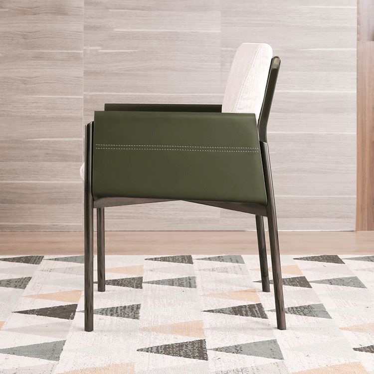Contemporary Fabric Dining Room Chair Upholstered Arm Single Chair Clearhalo ' kitchen&dining_furn' 'Dining Chairs' 'Dining Tables & Seating' 'dining_chair' 'furn' 'furn_dining_chair' 'Furniture' 'furniture_dining_chair' 'Kitchen & Dining Furniture' 'kitchen' 1200x1200_b78679cd-990e-4e68-8352-db80ec6080ae