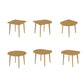 Modern Style Solid Wood Dining Table Brown Round Drop-Leaf Table with 4 Legs for Home Clearhalo ' dining_table' 'Dining Tables & Seating' 'Dining Tables' 'furn' 'furn_dining_table' 'Furniture' 'furniture_dining_table' 'Kitchen & Dining Furniture' 'kitchen&dining_furn' 'kitchen' 'kitchen_dining_table' 1200x1200_b787ba8f-e19e-4be4-863c-bbe199a0e31f