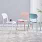 Scandinavian Plastic Armless Dining Chairs Dining Room Open Back Side Chair Clearhalo ' kitchen&dining_furn' 'Dining Chairs' 'Dining Tables & Seating' 'dining_chair' 'furn' 'furn_dining_chair' 'Furniture' 'furniture_dining_chair' 'Kitchen & Dining Furniture' 'kitchen' 1200x1200_b789cf14-8e7a-4ba8-806e-c77dd4b17023