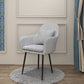 Scandinavian Dining Arm Chair Solid Back Chair with Metal Legs for Home Use Clearhalo ' kitchen&dining_furn' 'Dining Chairs' 'Dining Tables & Seating' 'dining_chair' 'furn' 'furn_dining_chair' 'Furniture' 'furniture_dining_chair' 'Kitchen & Dining Furniture' 'kitchen' 1200x1200_b78a6171-34b8-42eb-83b3-baa6ce05c81c