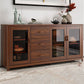 Sideboard moderna legno massiccio senza angoscia con cassetti Creedenza mobili