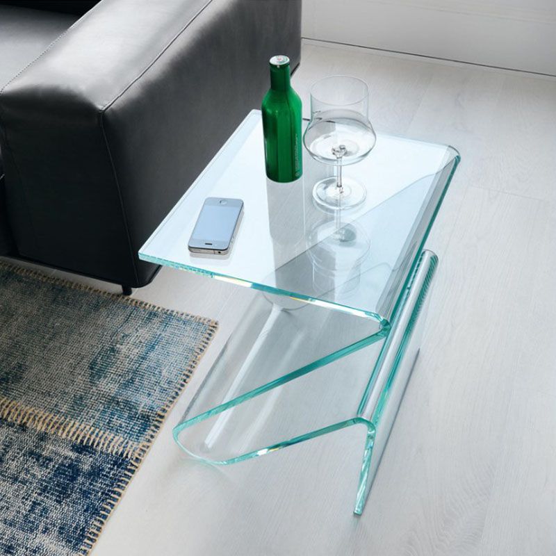Ultra-Modern Side Table Acrylic Pedestal Accent Side Table for Bedroom Clearhalo 'Coffee & Accent Tables' 'End & Side Tables' 'end_side_tables' 'furn' 'furn_end_side_tables' 'Furniture' 'Living Room Furniture' 1200x1200_b78c0920-5e34-4a04-9781-2f46be6d5bec