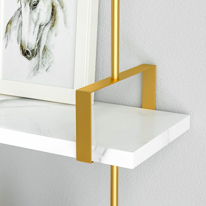 9.84"W Bookshelf Glam Style Wall Mounted Bookcase for Home Office Study Room Clearhalo 'Bookcases' 'furn' 'furn_bookcases' 'Furniture' 'furniture_bookcases' 'kitchen' 'kitchen_bookcases' 'Living Room Furniture' 'Office Furniture' 1200x1200_b78c37f8-ba20-45a6-a563-f0ab2264d73f