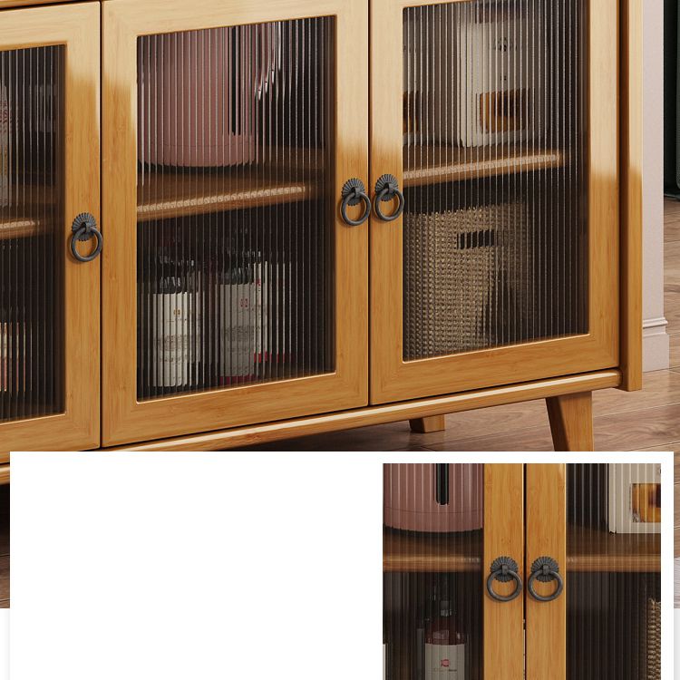 Sideboard di bambù contemporaneo di bambù per sala da pranzo