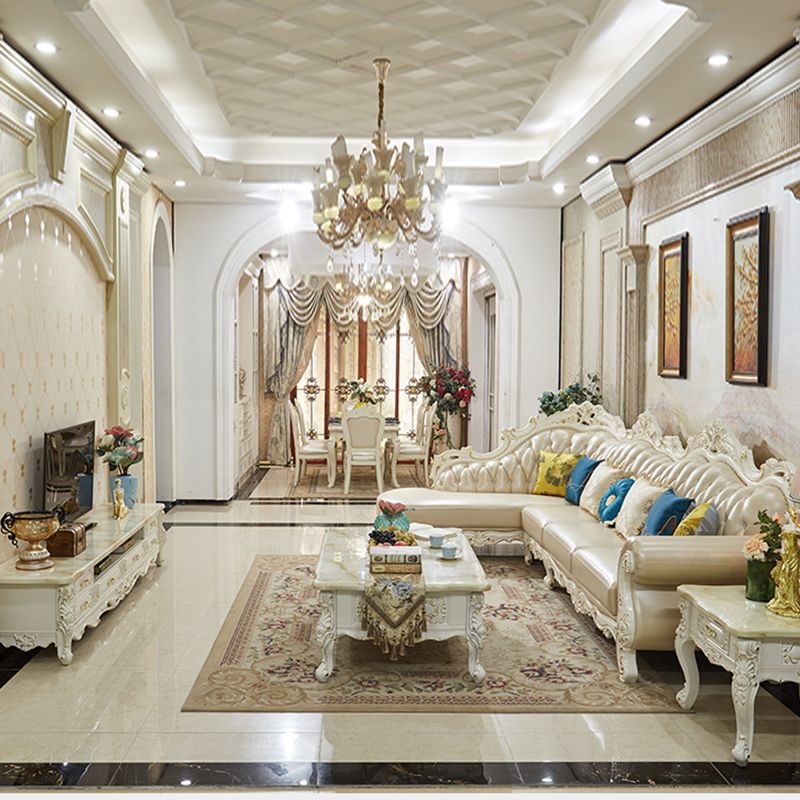 Callo champagne rustico sezionale braccio svasato sezionale con cuscini