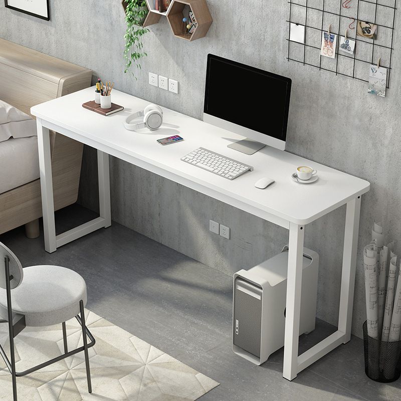 Rectangular Wood Office Desk Bedroom Writing Desk with Metal Legs Clearhalo 'furn' 'furn_office_desk' 'Furniture' 'Office Desks' 'Office Furniture' 'office_desk' 1200x1200_b7906588-2474-4f63-8623-72849af65245