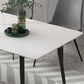 Rectangle Dining Site Table Industrial Stone 4-foot Dining Table for Indoor Clearhalo ' dining_table' 'Dining Tables & Seating' 'Dining Tables' 'furn' 'furn_dining_table' 'Furniture' 'furniture_dining_table' 'Kitchen & Dining Furniture' 'kitchen&dining_furn' 'kitchen' 'kitchen_dining_table' 1200x1200_b7920713-0223-431a-8be8-bff31837d540