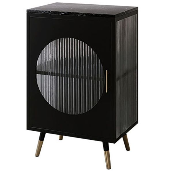 Glass Door Iron Sideboard Modern Server Cabinet with Storage for Living Room Clearhalo 'buffet_sideboard' 'Buffets & Sideboards' 'furn' 'furn_buffet_sideboard' 'Furniture' 'furniture_buffet_sideboard' 'Kitchen & Dining Furniture' 1200x1200_b7920f9b-8f5f-471f-a668-e2c9173db62d