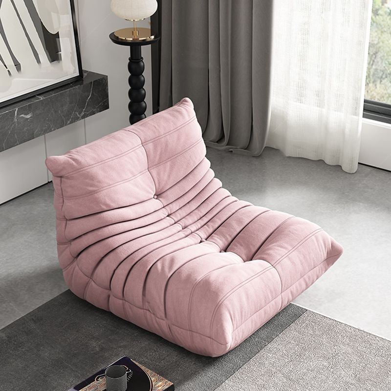 Contemporary Armless Accent Chair Upholstered Chair with Low Back