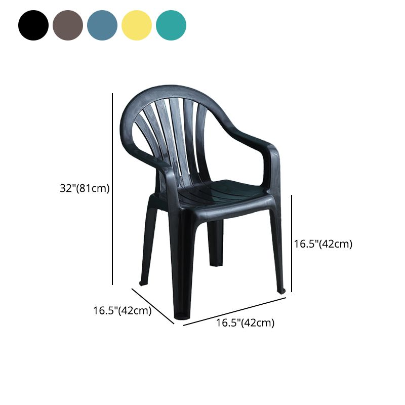 Contemporary Style Plastic Dining Chair Dining Arm Stackable Side Chair for Kitchen Clearhalo ' kitchen&dining_furn' 'Dining Chairs' 'Dining Tables & Seating' 'dining_chair' 'furn' 'furn_dining_chair' 'Furniture' 'furniture_dining_chair' 'Kitchen & Dining Furniture' 'kitchen' 1200x1200_b795497a-a212-4c25-bc66-4d8667adab95