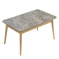 1/2/5/7 Pieces Nordic Dining Set Rectangle Stone Dining Table for Dining Room