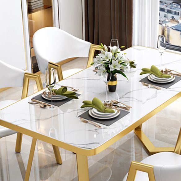 Nordic Traditional Height Sintered Stone Dining Table Rectangle Dining Room Set For Home Clearhalo 'Dining Room Sets' 'Dining Tables & Seating' 'dining_room_set' 'furn' 'furn_dining_room_set' 'Furniture' 'furniture_dining_room_set' 'Kitchen & Dining Furniture' 'kitchen&dining_furn' 'kitchen' 1200x1200_b79a6abb-c5c1-4a3e-b546-a6705a91bef5