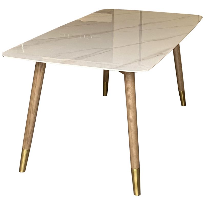 Solid Wood Contemporary Rectangular Table Sintered Stone Top Dining Table with 4 Legs Clearhalo ' dining_table' 'Dining Tables & Seating' 'Dining Tables' 'furn' 'furn_dining_table' 'Furniture' 'furniture_dining_table' 'Kitchen & Dining Furniture' 'kitchen&dining_furn' 'kitchen' 'kitchen_dining_table' 1200x1200_b79a7ade-99e3-4f90-9f92-c6402dc16bec