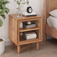 Modern Wicker/Rattan Cabinet Brown 1-Shelf Solid Wood 22 Inch H Nightstand with Door Clearhalo 'Bedroom Furniture' 'furn' 'furn_night_stand' 'Furniture' 'night_stand' 'Nightstands' 1200x1200_b79ad65f-671e-44e8-a866-f6e3d6a79026