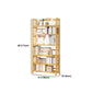 Adjustable Wood Book Shelf Bamboo Natural Shelf Bookcase Open Shelf Shelves Included Clearhalo 'Bookcases' 'furn' 'furn_bookcases' 'Furniture' 'Office Furniture' 1200x1200_b79b0858-48ca-4bc5-97eb-6d1870ebc421