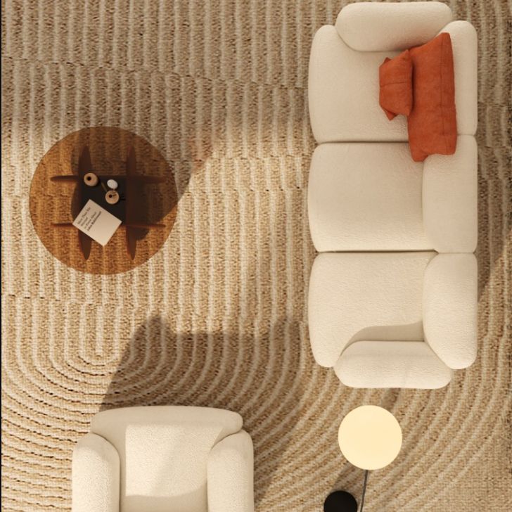 Scandinavian Seating White Fabric Living Room Recessed Arm Cushions Standard Sofa Clearhalo 'furn' 'furn_sofas' 'Furniture' 'Living Room Furniture' 'Sofa' 'sofas' 1200x1200_b79c11e1-c822-4727-932c-3e3170686ee5