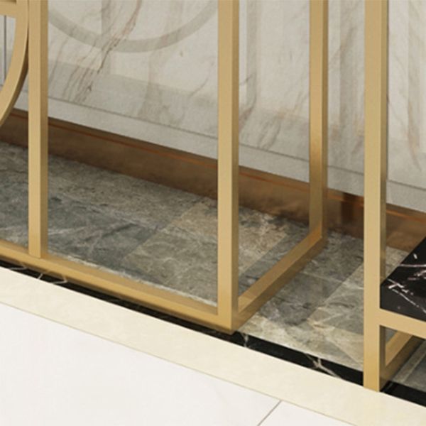 Tavolo da divano console in marmo moderno tavolo da ferro rettangolare per la sala