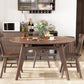 Solid Wood Dining Table Modern Brown 4 Legs Dining Table for Home Use Clearhalo 'Dining Tables & Seating' 'Dining Tables' 'dining_table' 'Furniture' 'furniture_dining_table' 'Kitchen & Dining Furniture' 'kitchen' 'kitchen_dining_table' 1200x1200_b79d9cf7-6b70-4eac-bf7c-6a670aef9ccb