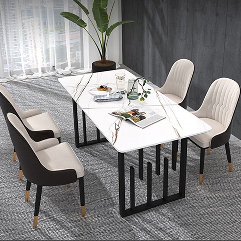 Traditional Luxury Dining Table Rectangle Slate Dining Table for Dining Room