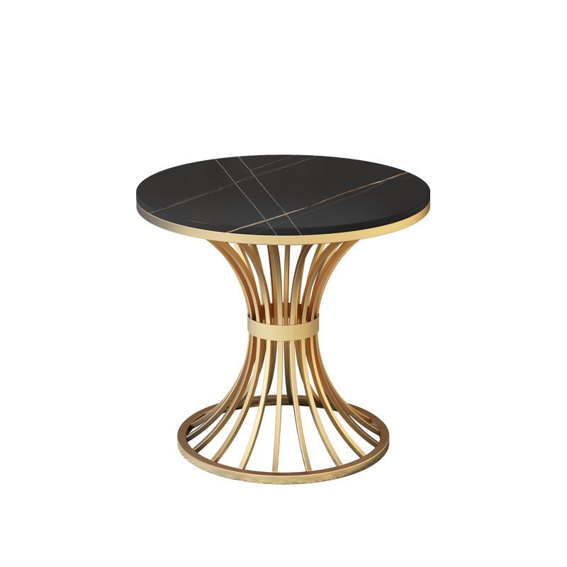 Traditional Luxury Round Dining Table Matte Finish Stone Top Dinette Table for Home Clearhalo 'Dining Tables & Seating' 'Dining Tables' 'dining_table' 'furn' 'furn_dining_table' 'Furniture' 'Kitchen & Dining Furniture' 1200x1200_b7a28553-c352-49f2-943b-f9fb02cc7d76