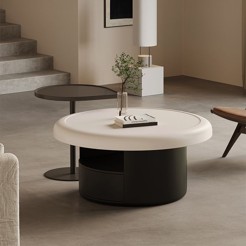 Table de cocktail contemporaine Table de cocktail basse sur pied rond